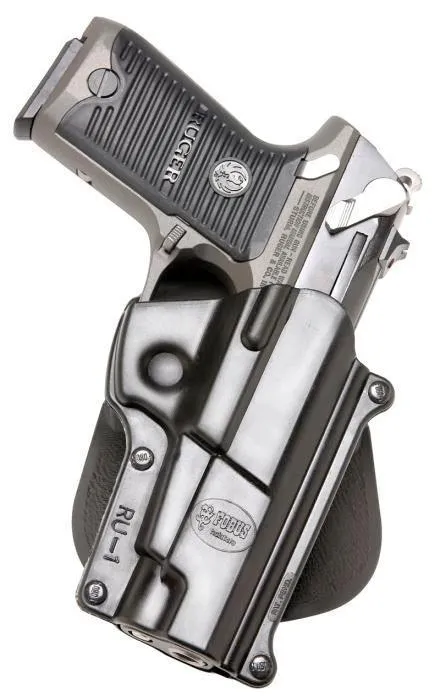Fobus RU1 Paddle Holster Ruger P85/P89/P91 Right Hand Black Polymer - View 2