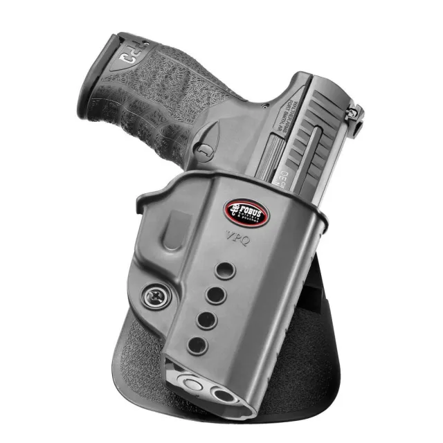 Fobus VPQ Evolution OWB Black Polymer Paddle Holster Right Hand Carry - View 2