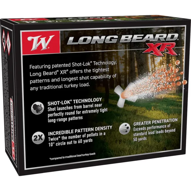 Winchester Ammo Long Beard XR Shot-Lok 12 Gauge 3.50" 2 oz 1200 fps 6 Shot 10 Bx/10 Cs - View 2