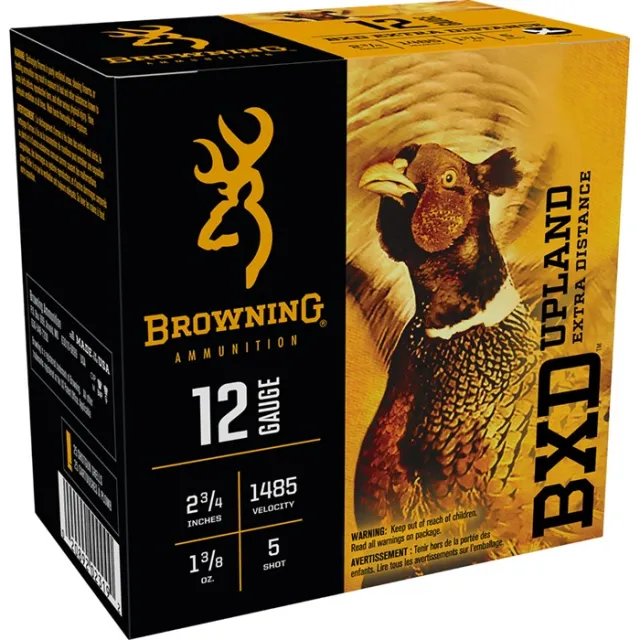 Browning BXD Upland 12 Gauge Ammo 25 Rds 2.75" #5 Lead 1.375oz B193511225 - View 2