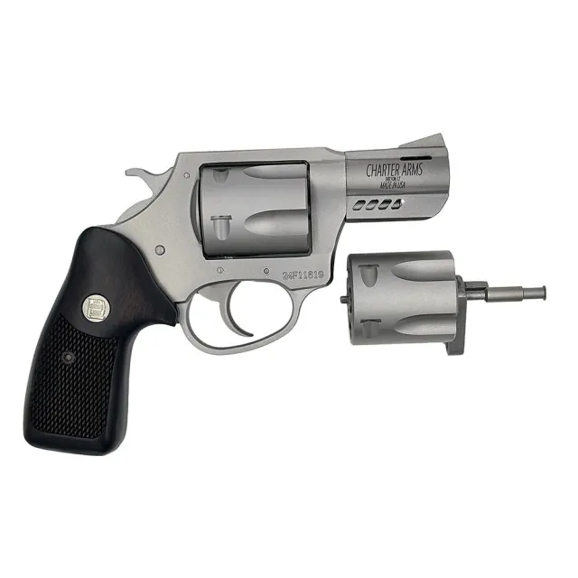 Charter Pit Bull 73920 357/9MM Combo 2.2" Stainless Ported Walnut Grips - View 2