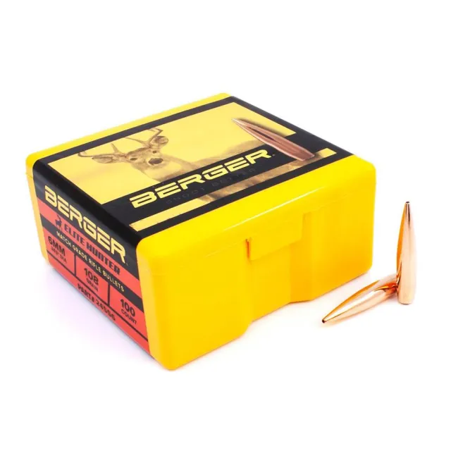 Berger 24556 6mm 108gr Hybrid Boat Tail Bullets 100/Box - View 2