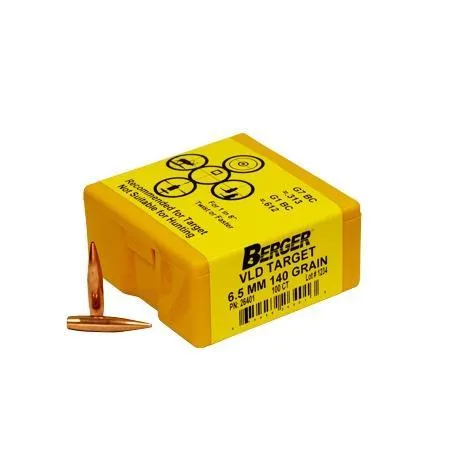Berger Bullets VLD Target 6.5mm 140gr Bullets 100 Box 26401 - View 2