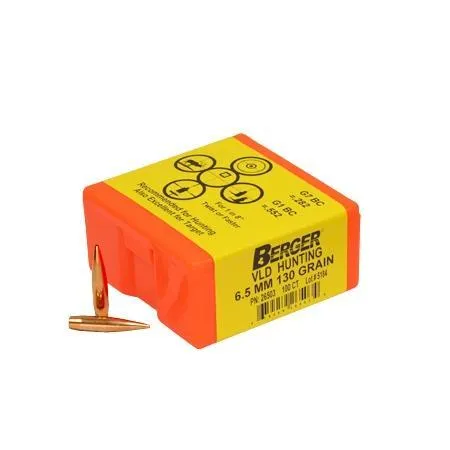 Berger Bullets Match Grade Hunting Bullets 6.5mm .264 130 Gr - View 2
