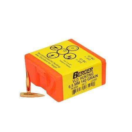 Berger 26504 VLD Hunting 6.5 Creedmoor 140gr Bullets 100/Box - View 2