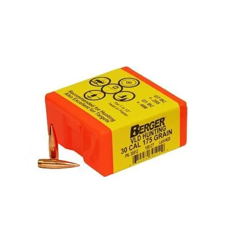 Berger Bullets VLD Hunting 30 Caliber 175 Grain 100/Box 30512 - View 2