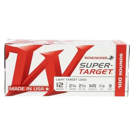 Winchester Trgt128Vp 12 Gauge 2.75 in 1 18 oz 8 Shot 100 Rounds - View 2