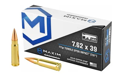 Maxim Defense MXM-49003 TUI 7.62x39 117 Grain Ammo 20 Round Box - View 2