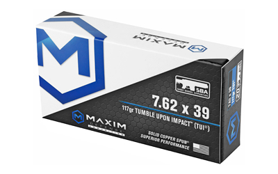 Maxim Defense MXM-49003 TUI 7.62x39 117 Grain Ammo 20 Round Box - View 4