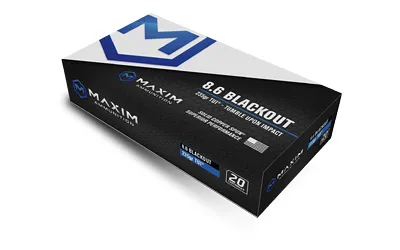 Maxim Defense SBA Short Barrel Ammunition 8.6 Blackout 285 20 Rounds - View 2