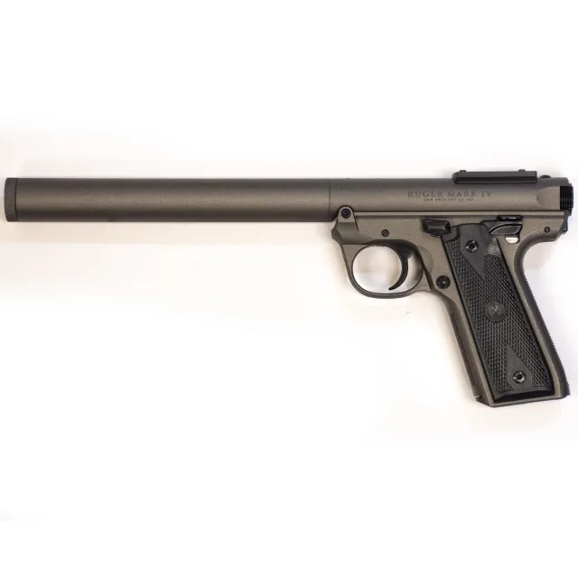 Maxim RUGER MARK IV SUPPRESSOR GRAY SOLD W/Ruger MKIV-SD Integrally Suppressed, 5.9", 22LR, 1-10Rd Mag Urban Gray MGE Exclusive - View 2
