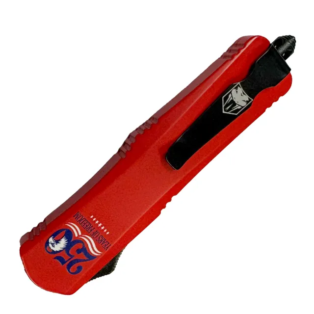 CobraTec FS-3 Red 3in Auto Knife Tactical Edition - View 2