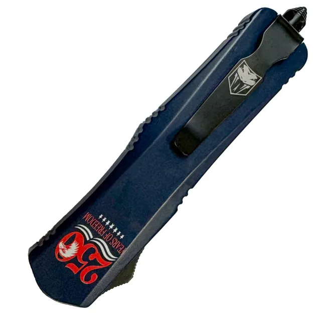 CobraTec FS-3 Blue 3 Inch OTF Tactical Knife - View 2