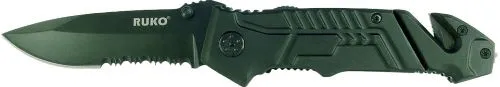 RUKO RUK0144S 440A Black Rubber Folding Knife 3.25 Inch - View 2