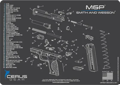 Cerus Gear HM-SW-MP-SCH-GRY Cleaning Mat 17 In Charcoal Gray/Cerus Blue - View 2