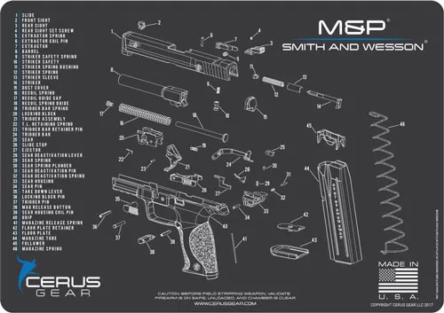 Cerus Gear HM-SW-MP-SHLD-SCH-GRY Universal 17In Vulcanized Rubber - View 2