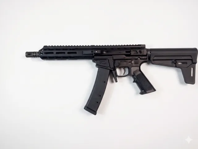Wraithworks WARSCORP9 9mm 8.5 In Black Side-Charging Magpul BSL - View 2