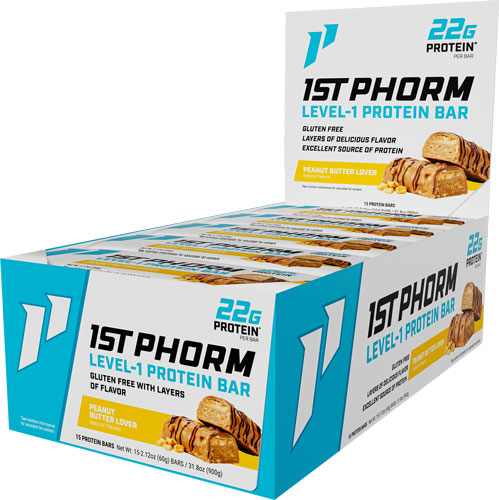 1ST PHORM Level 1 Bar Peanut Butter Lover 15 Pack - View 2