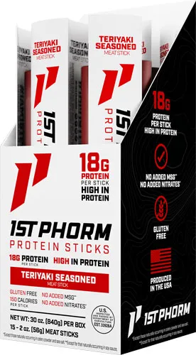 1ST PHORM Teriyaki Protein Beef Sticks Survival Gear - View 2
