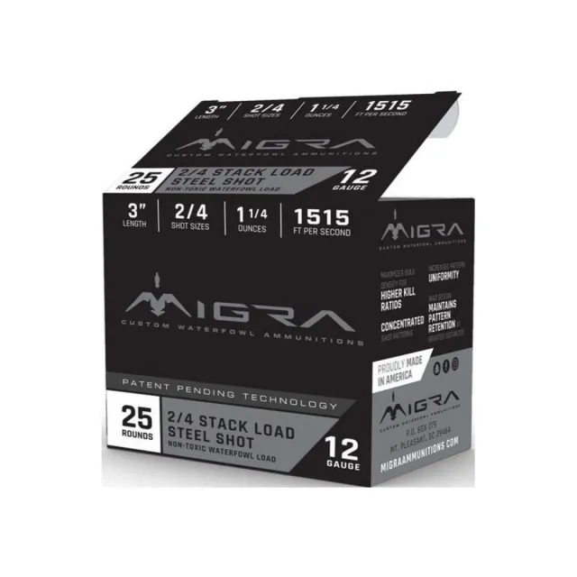 MIGRA M12AS24 12G 3" 2-4SHT 1.25 25/10 - View 2
