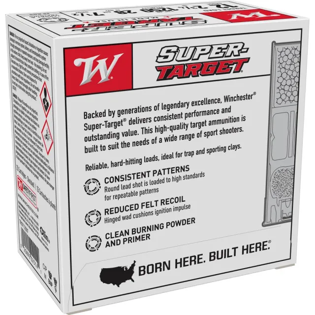 Winchester AMMO Super Target 12Ga 2.75in 1oz 7.5 Shot 25 Bx/10 Cs Shotshell - View 2