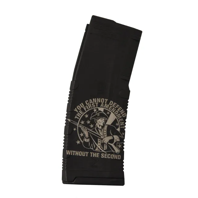 Black Rain Ordnance Lasered AR15 Magazine 1st Amendment Defends 30 rd. - View 2