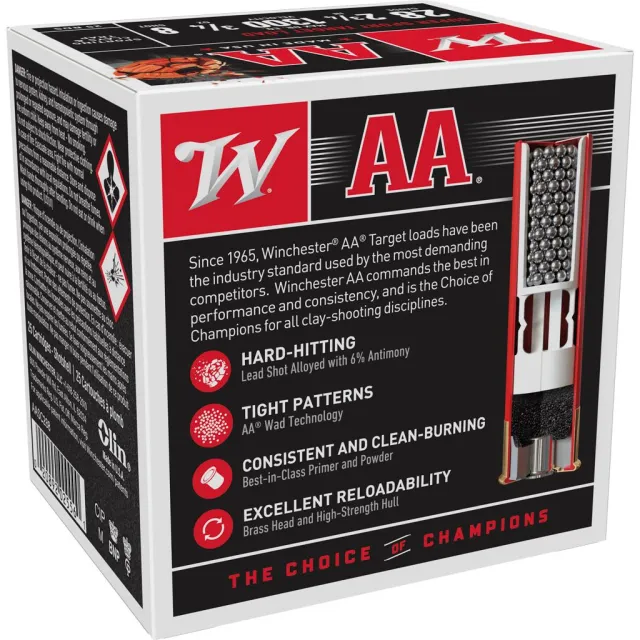 Winchester AASC288 28 Gauge 2.75 in 3/4 oz 8 Shot 1300 fps 25 Rounds - View 2