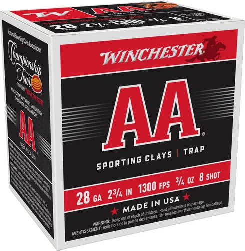 Winchester AA SS 28GA 2-3/4" .75oz #8 Shot 1300FPS - View 2