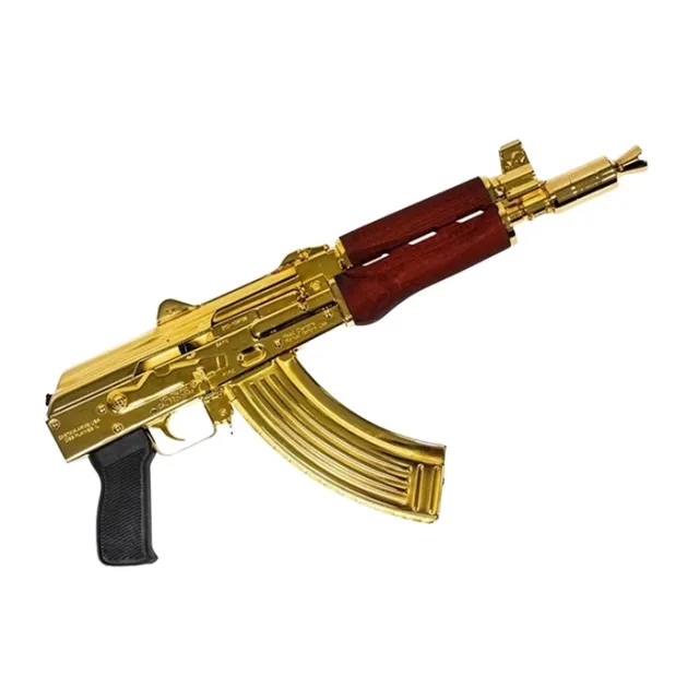 Zastava Arms USA ZP92762MGL ZPAP92 Semi-Auto Rifle - 7.62x39mm, 30+1 Capacity, AK-Style, 10" 24K Gold Barrel, Dark Walnut Handguard, Krinkov Sight - View 2
