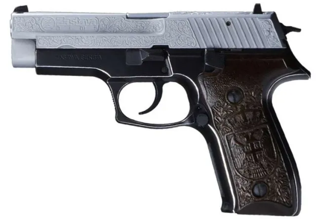 Zastava CZ999HEBC 9mm Chrome Hand Engraved Pistol - View 2