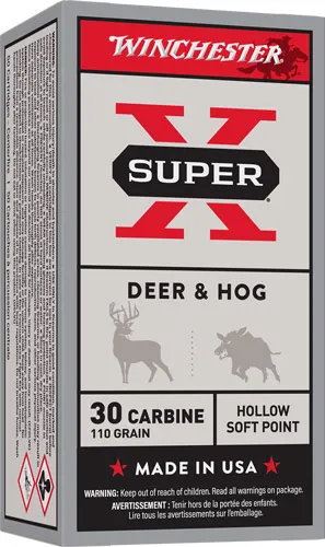 Winchester Super X 30 Carbine Ammo 110 gr 1990 fps HSP 50 Rds - View 2