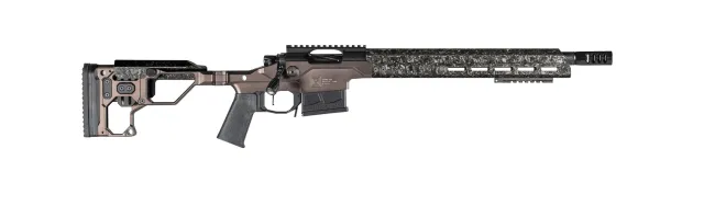 Christensen Arms MPR .308 Bolt-Action Rifle, Black Nitride Finish, Desert Brown Anodized Folding Stock, 16" Carbon Fiber Barrel - View 2