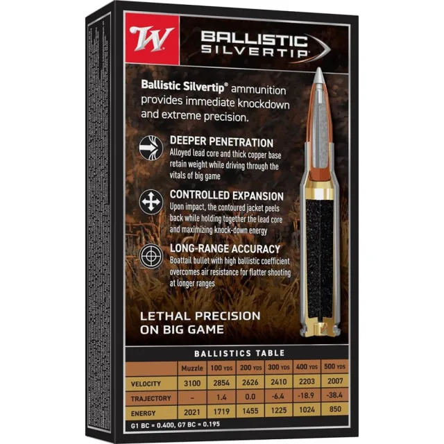 Winchester SBST243A .243 Winchester 95 Grain Ballistic Silvertip 20 Rounds - View 2