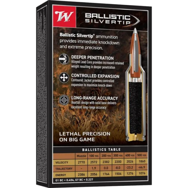 Winchester Ammo SBST708 Ballistic Silvertip 7mm-08 Rem 140 gr Polymer Tip 20 Per Box/ 10 Cs - View 2