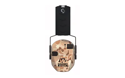 Walker's Razor Slim Electronic Earmuff Low-Profile Design Tan Frog Skin - View 2
