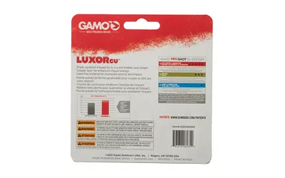 Gamo USA Luxor Cu Sharp Pyramid Pellets .177 Pellet Sharp Nose Tin 150 - View 2