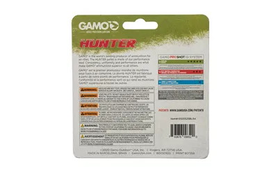 Gamo Hunter .22 Caliber Round Nose Pellets, 250 Count, 15.43 Gr Weight, Model 6320525BL54 - View 2