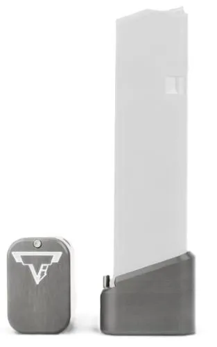 Taran Tactical Innovation Base Pad Fits Glock 17/22 +3/+4 Small Titanium - View 2