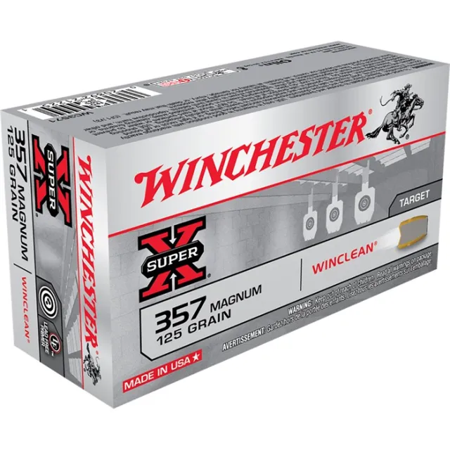 Winchester Ammo WC3571 Super X Target 357 Mag 125 gr Winclean Brass Enclosed Base 50 Per Box/ 10 Cs - View 2