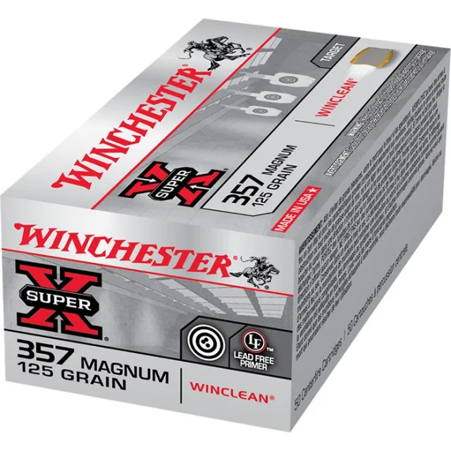 Winchester Ammo WC3571 Super X Target 357 Mag 125 gr Winclean Brass Enclosed Base 50 Per Box/ 10 Cs - View 3