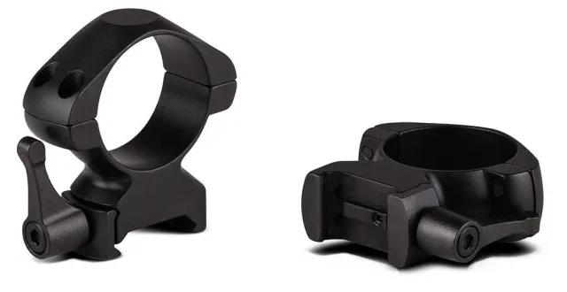 Konus 7406 Steel Rings Matte Black 1" Quick Release High 0 MOA - View 2