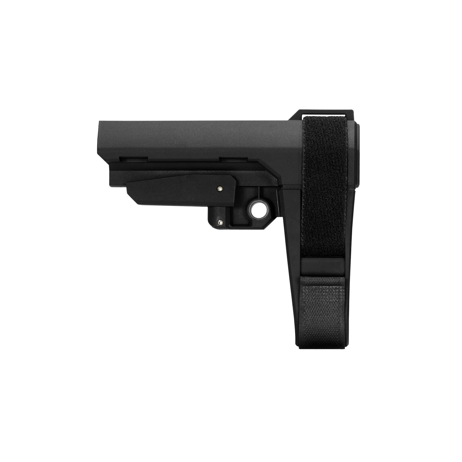 SB Tactical SBA3X01SB SBA3 X Black Adjustable Synthetic AR-Platform Brace, 5-Position, Ambidextrous QD Sling Socket, No Buffer Tube - View 2