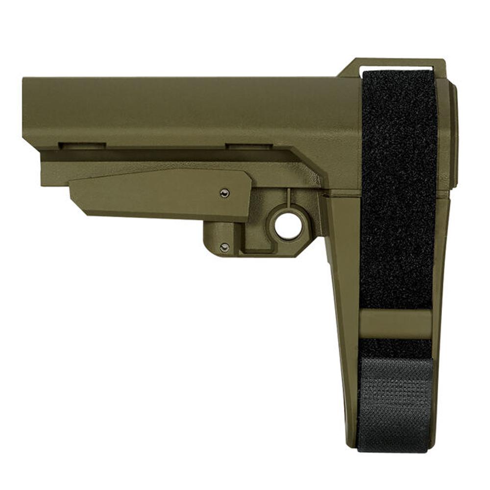 SB Tactical SBA3X04SB SBA3 X Brace, OD Green, 5-Position Adjustable, 6.75oz, US Veteran Made - View 2