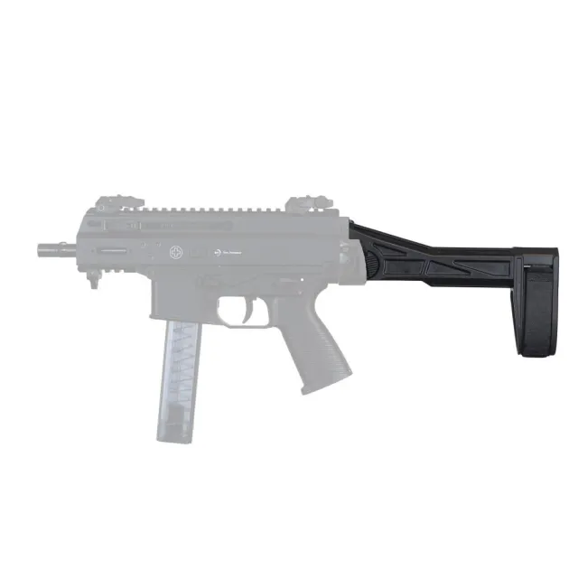 SB-Tactical SBT-G2 Pistol Stabilizing Brace: Lightweight, Right Side-Folding, Adjustable Strap, Black, 1.4" Width, 8.5" Length, 7.5 oz, USA Made - View 2