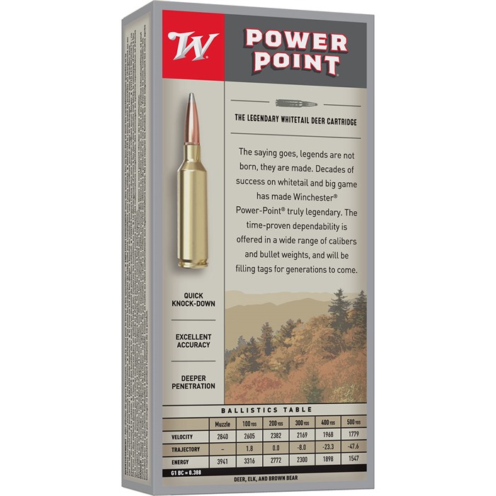 Winchester Ammo X325WSM Power-Point 325WSM 220gr 20 Per Box/10 Case - View 3