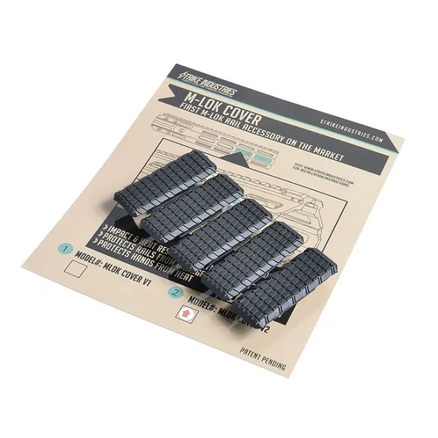Strike Industries SI-MLOK-Cover-V2-BK M-LOK Rail Cover Black - View 2