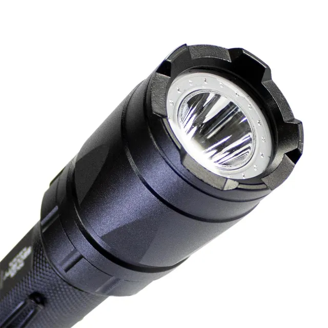 Police Security Flashlights Trac Tact LED Flashlight 350 Lumens Black - View 2
