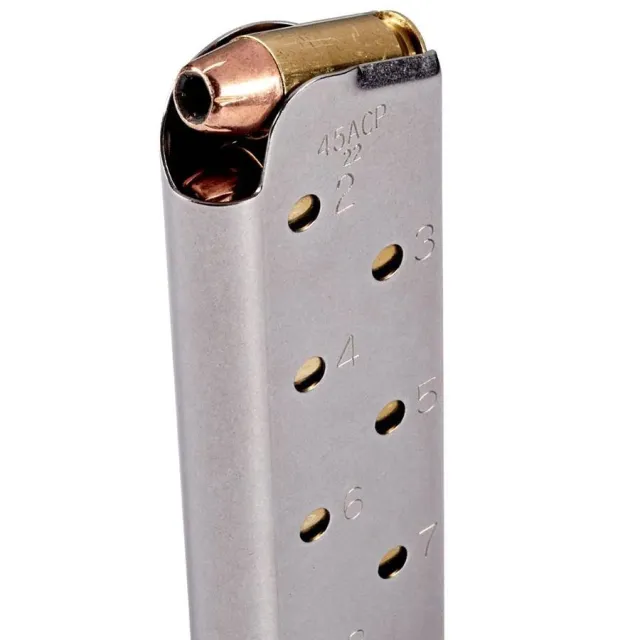 CMC Triggers Power Mag Plus 1911 .45 ACP 8-Round Stainless Magazine - View 2