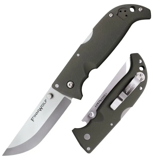 Cold Steel CS20NPF Finn Wolf 3.5" AUS-8A Blade OD Green Handle - View 2