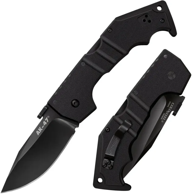 Cold Steel CS58M AK 3.5" Folding Clip Point S35VN Blade G10 Handle - View 2